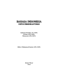Image of Bahasa Indonesia untuk Perguruan Tinggi